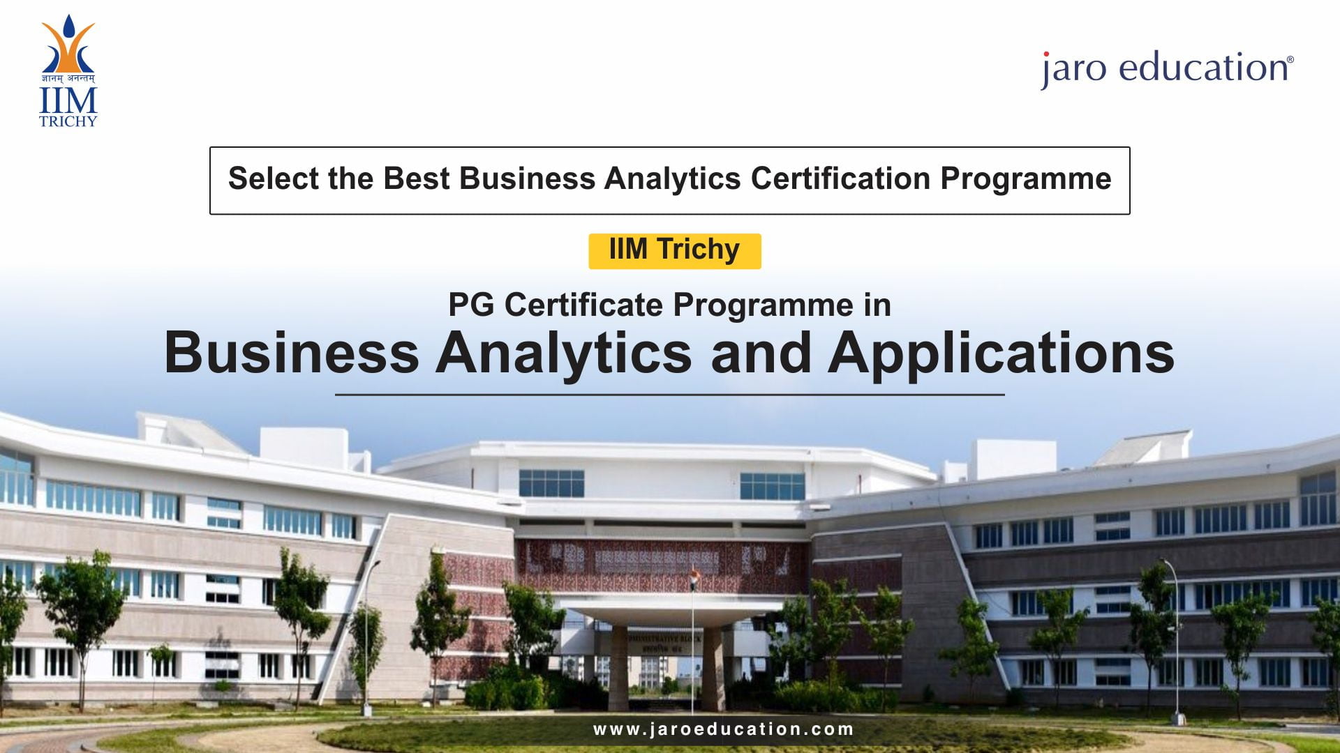 Select the best business analytics certification programme