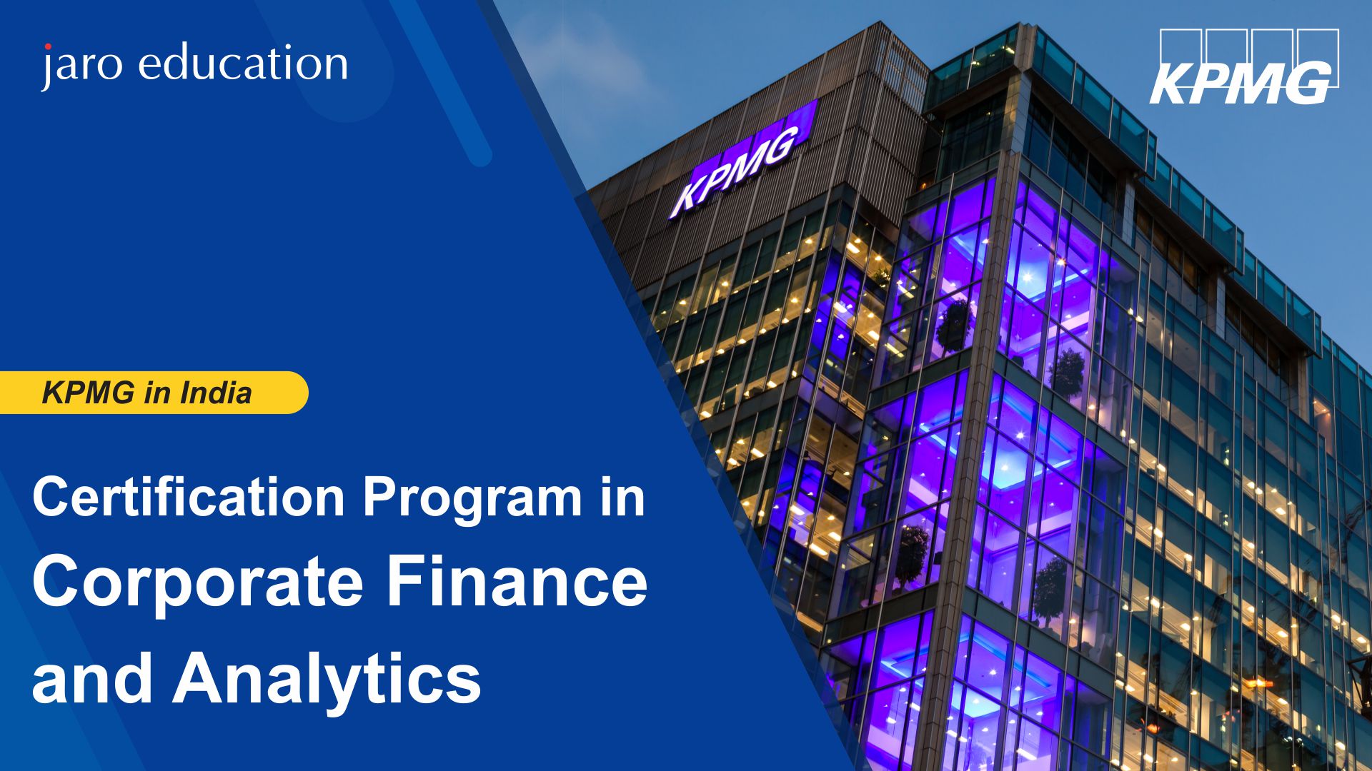 Corporate Finance And Analytics Program Jaro