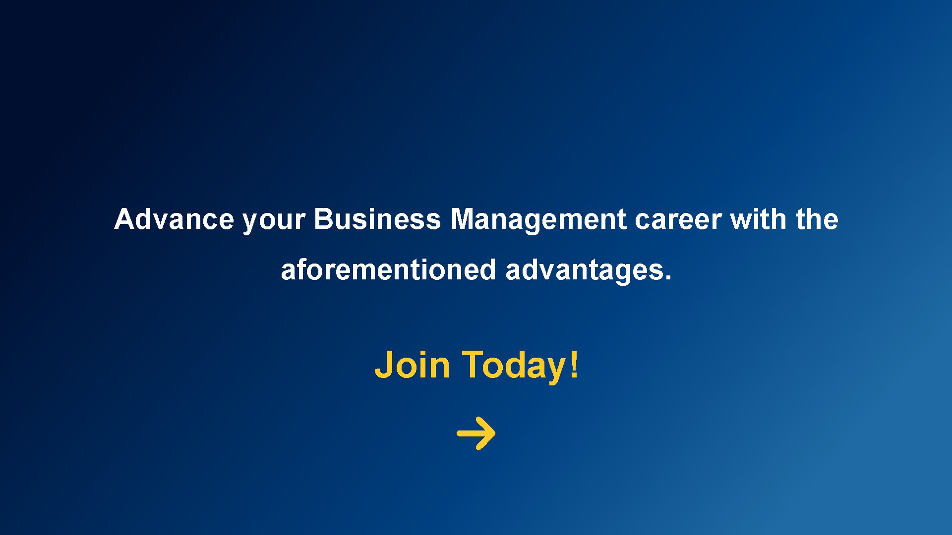 Executive Program in Business Management