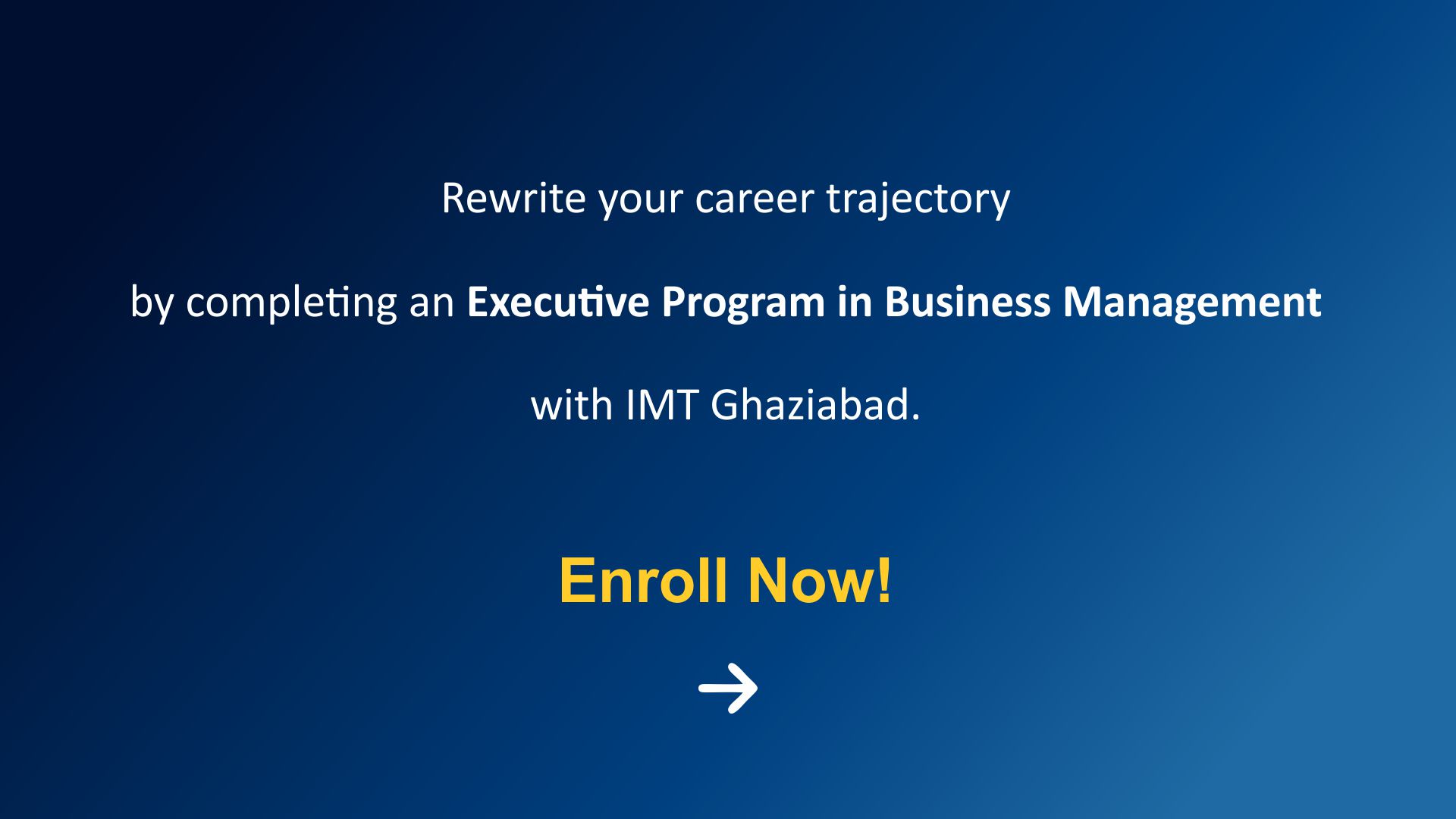 Executive Program In Business Management