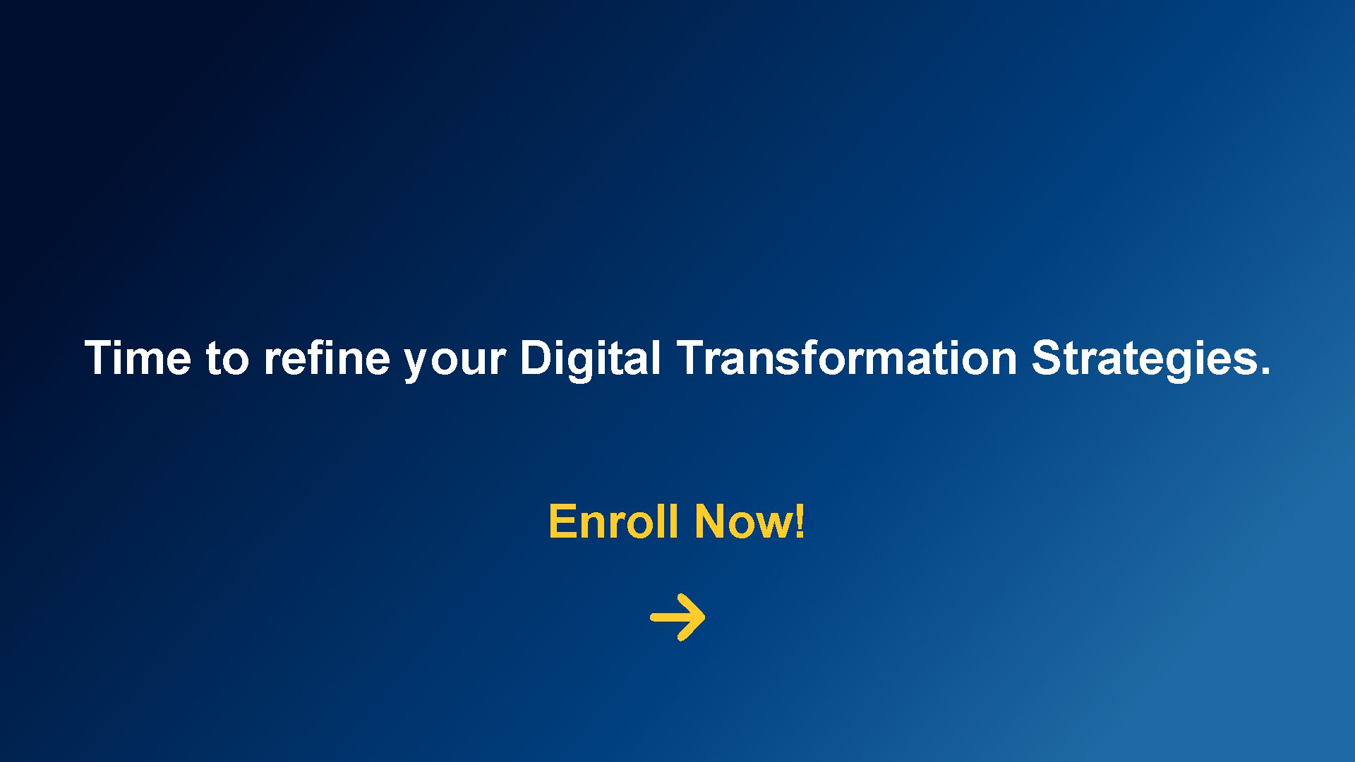 Digital Transformation Strategy Programme